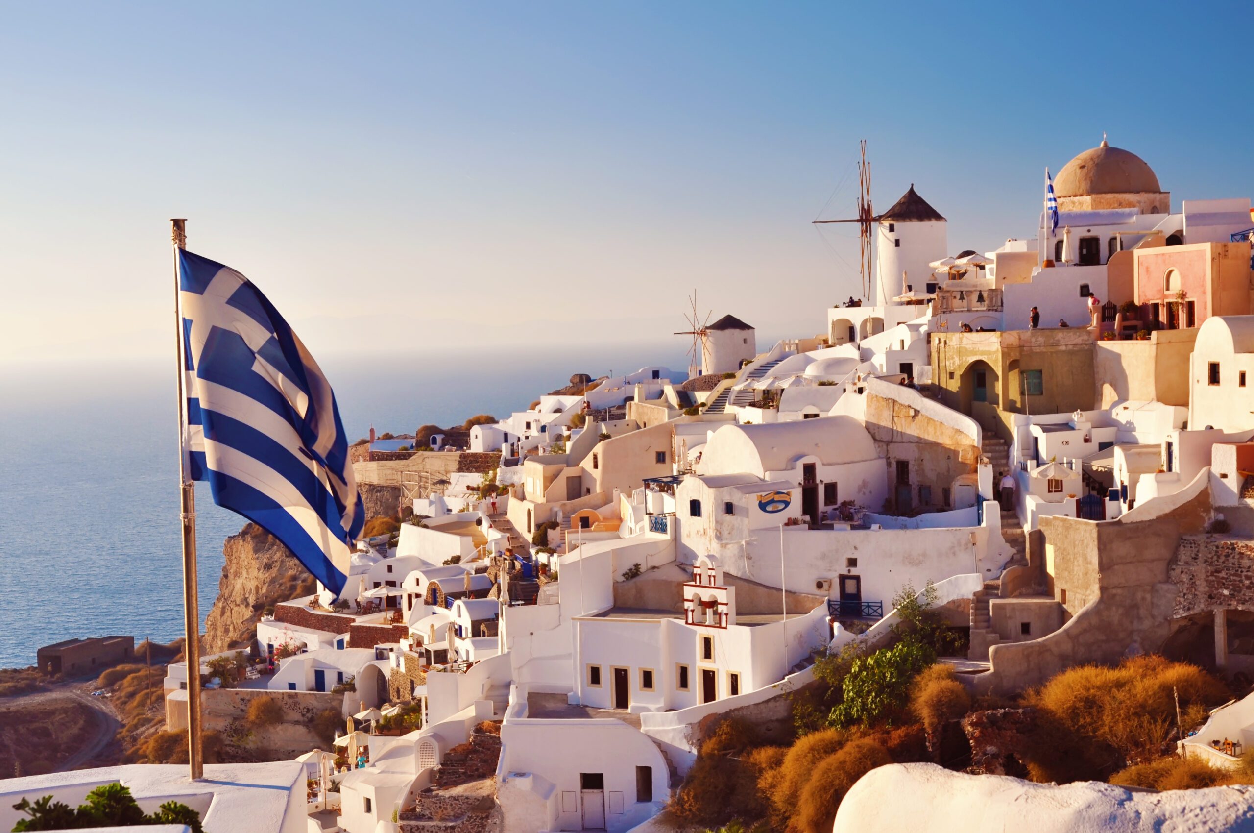 Scenic view from Oia, Santorini, Greece