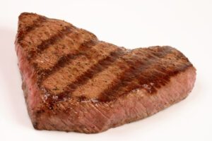 Organic beef grilled to perfection