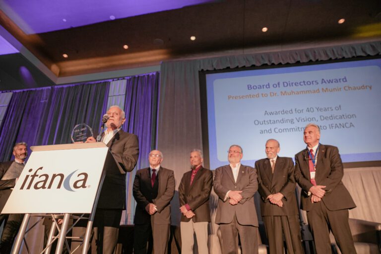 IFANCA's Board of Directors presents Dr. Chaudry with the Board of Directors Award