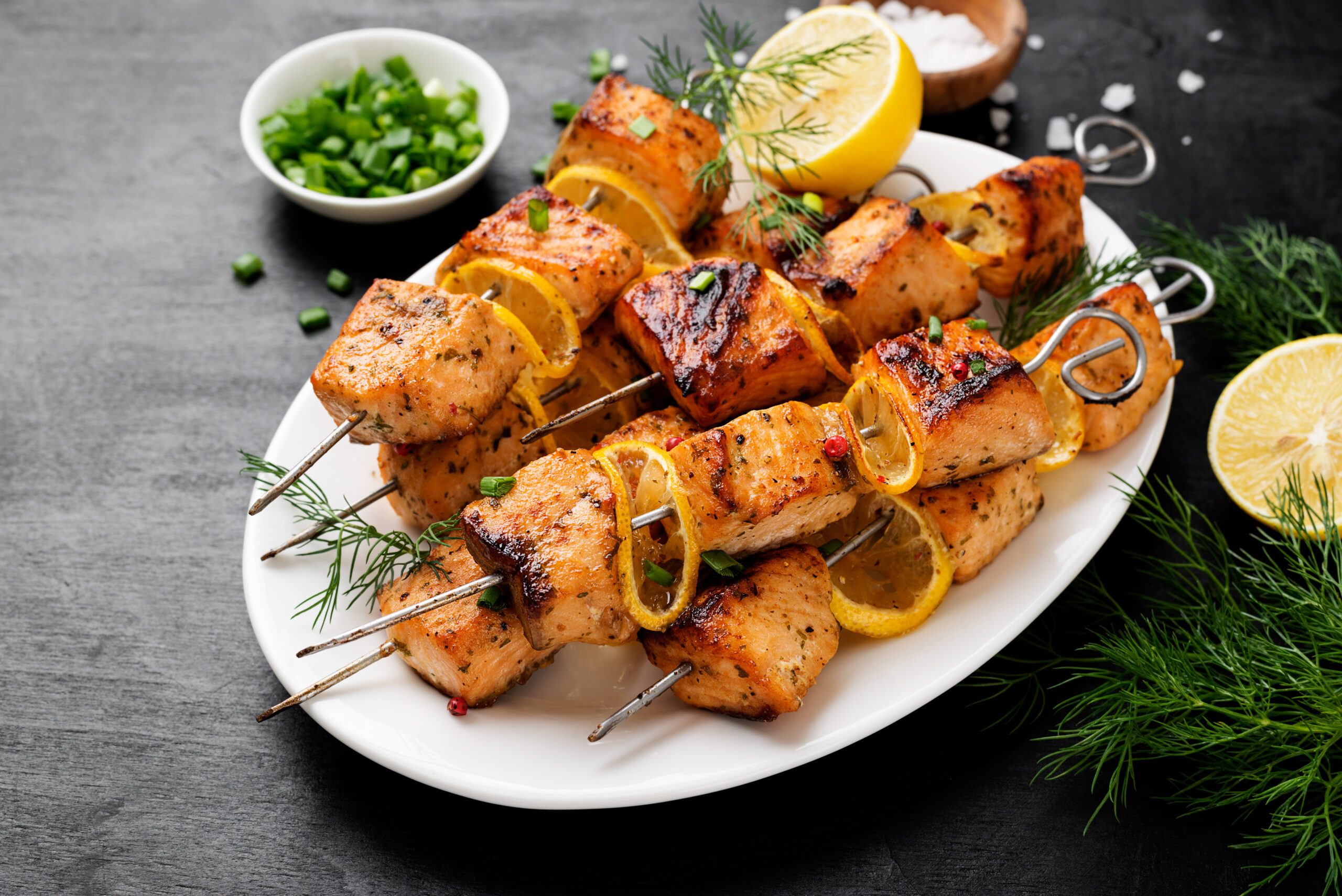 Spiced Salmon Kebabs