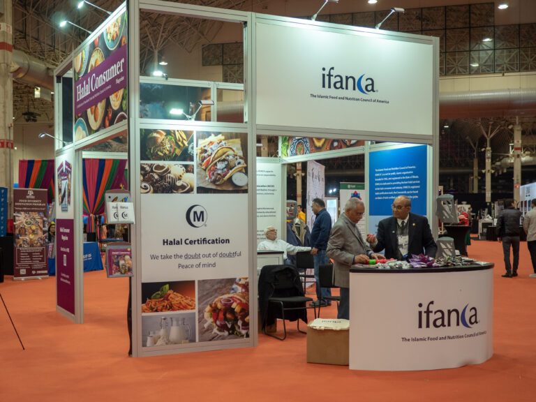 IFANCA booth at a convention