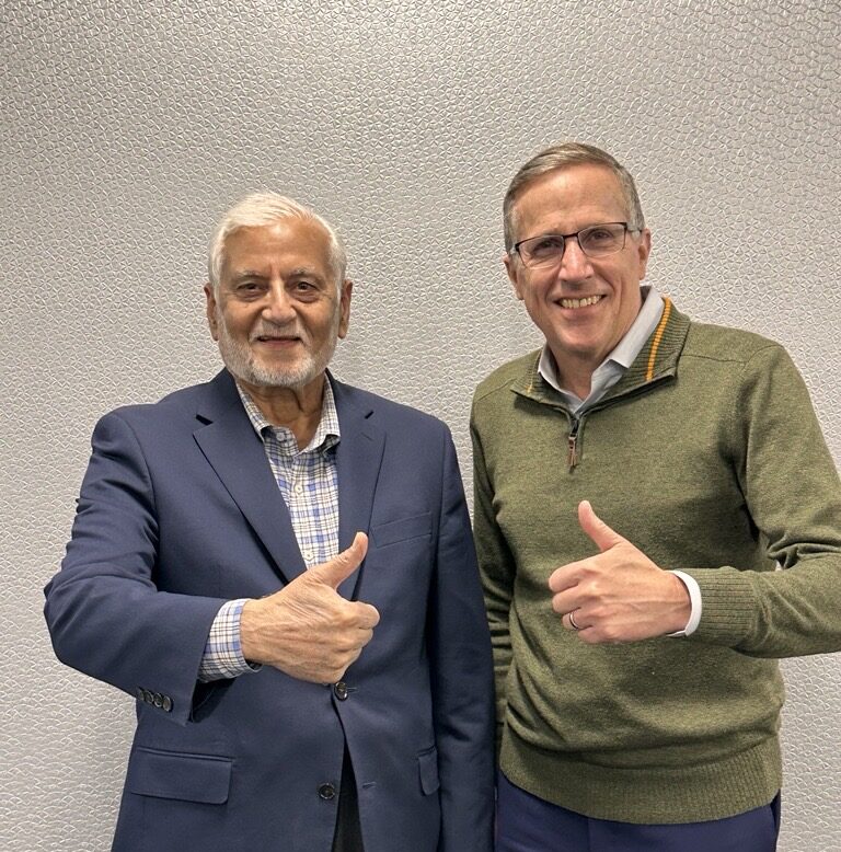 Dr Chaudry with Michael J Nyenhuis, CEO of UNICEF